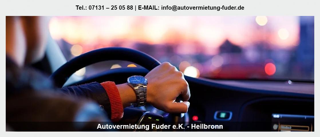 Autovermietung im Raum Haßmersheim – Fuder – LKW, Motorradanhänger, 9-Sitzer
